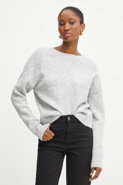 Morgan cardigan con aggiunta di lana MECHAZ colore grigio MECHAZ