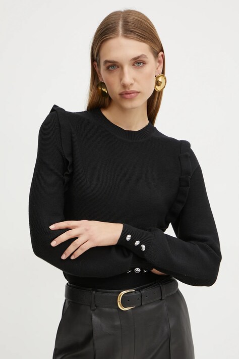 Пуловер Morgan MGENEVA дамски в черно MGENEVA