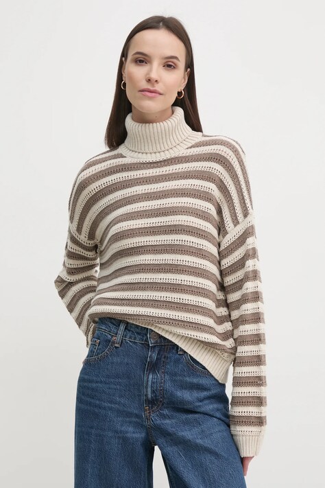 Sisley maglione donna colore beige  1441L2020