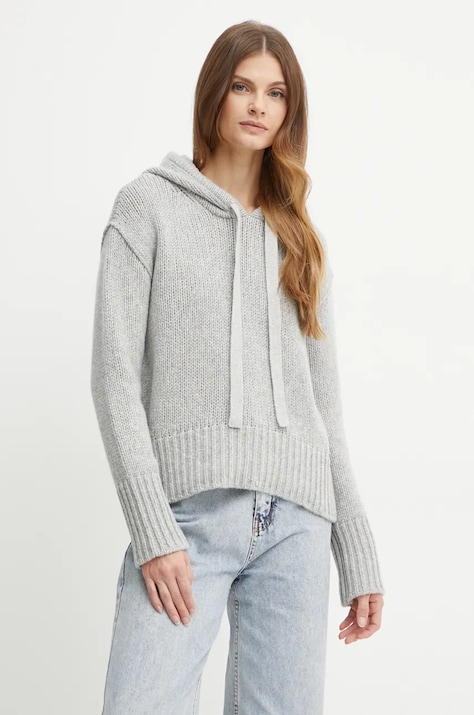 Шерстяной свитер Forte Forte женский цвет серый тёплый 13337_my knit