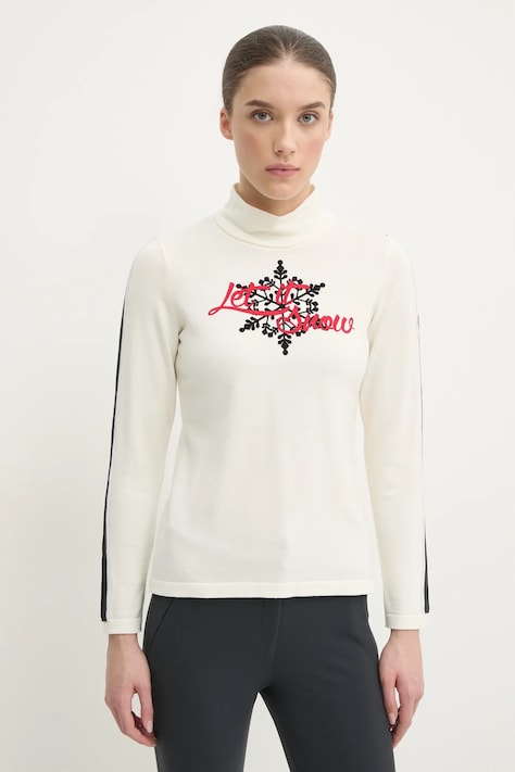 Newland sweter Jale damski kolor kremowy ciepły z golfem N46570.91