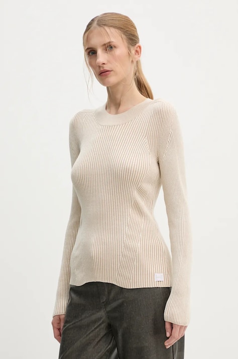 G-Star sweter damski kolor beżowy lekki D25310-D767