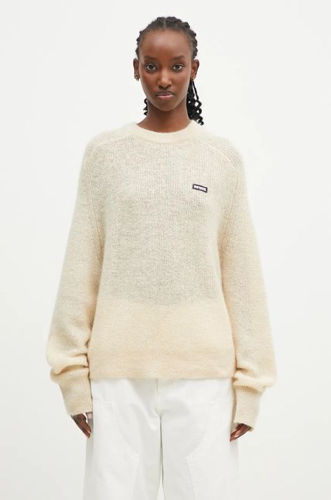 Rotate maglione in lana Light Knit Logo donna colore beige  1128671876