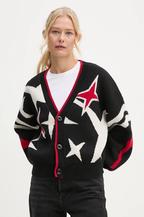G-Star cardigan din lână culoarea negru, D25730-D939