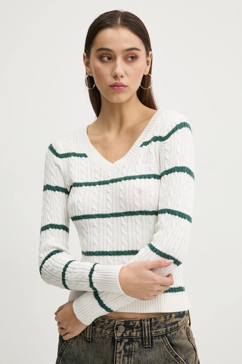 Hollister Co. maglione donna colore beige  KI350-4261