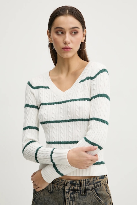 Πουλόβερ Hollister Co. χρώμα: μπεζ, KI350-4261