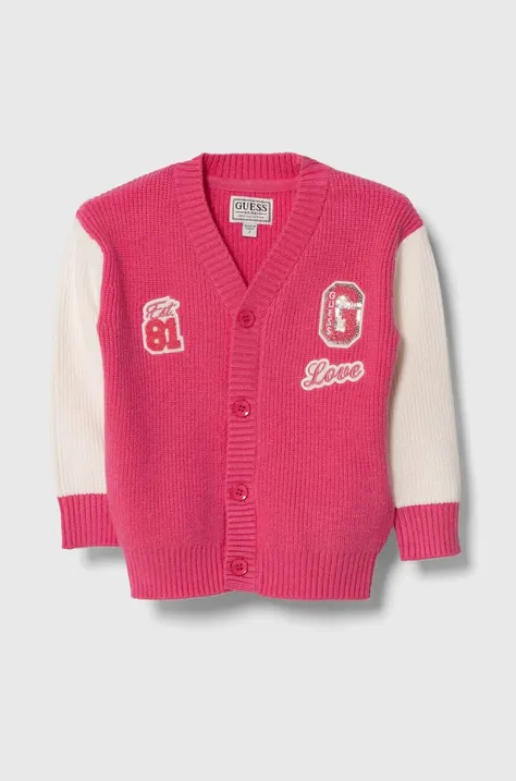 Detský sveter Guess ružová farba, K4YR01 Z3FU0