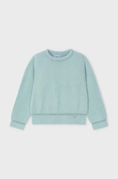 Дитячий светр Mayoral колір бірюзовий 4353