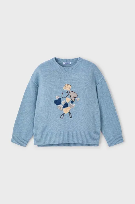 Дитячий светр з домішкою вовни Mayoral легкий 4359