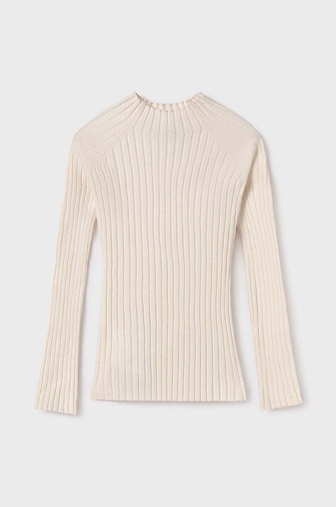 Детски пуловер Mayoral в бежово от лека материя 7001