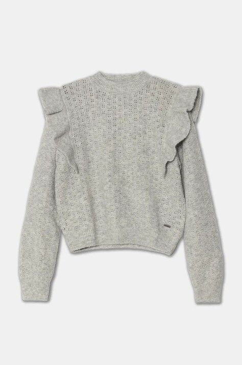 Детски пуловер Pepe Jeans WINTA в сиво от лека материя PG701099