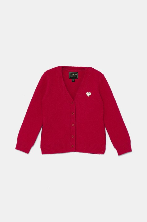 Детска жилетка Guess в бордо K4BR04 Z3220
