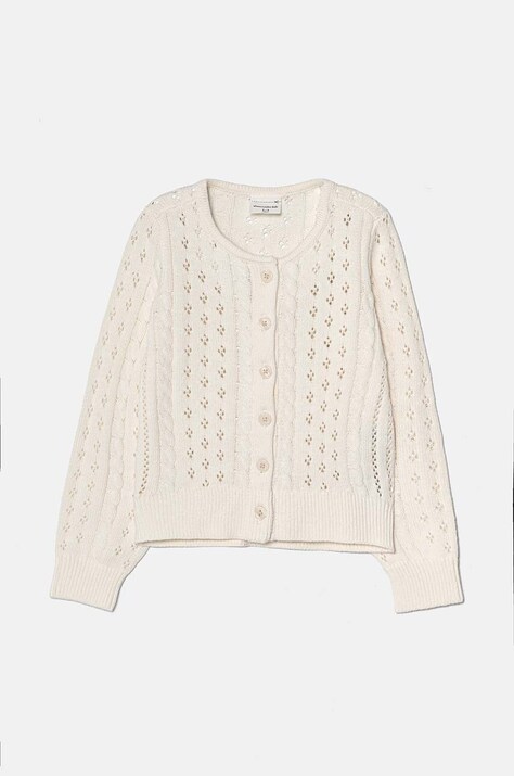Abercrombie & Fitch cardigan pentru copii culoarea bej deschis KI250-4096