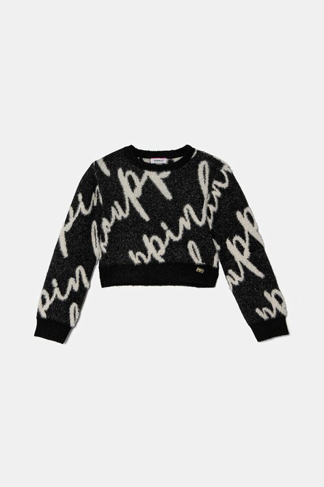 Pinko Up pulover copii culoarea negru, călduros, F4PIJGJP019