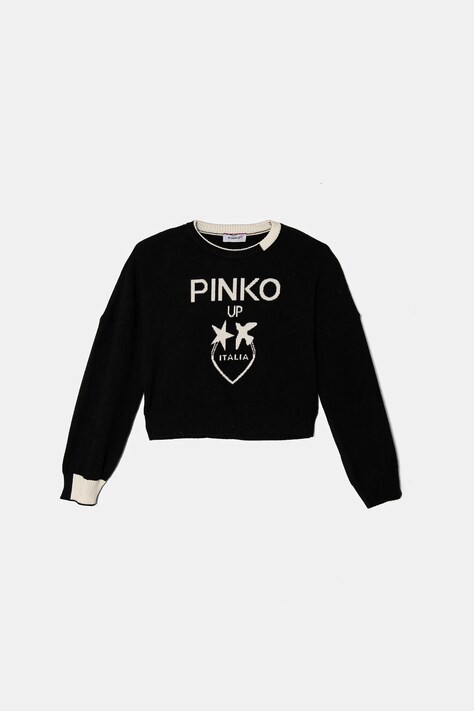 Pinko Up pulover copii culoarea negru, light, F4PIJGJP087