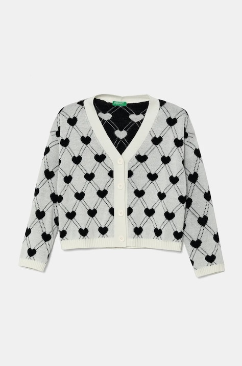 Детский кардиган United Colors of Benetton цвет бежевый лёгкий 1070Q601K