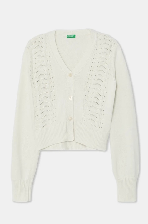 United Colors of Benetton sweter dziecięcy kolor beżowy lekki 1370C601Q