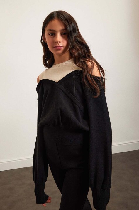 Дитячий светр Patrizia Pepe K204 колір чорний 7K0042