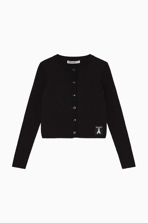 Детска жилетка Patrizia Pepe K9G3 в черно от лека материя 7K0051