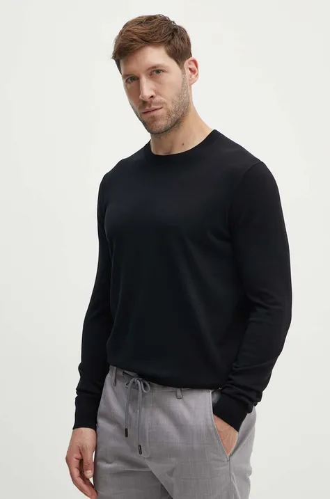 Karl Lagerfeld pulóver könnyű, férfi, fekete, 543307.655084