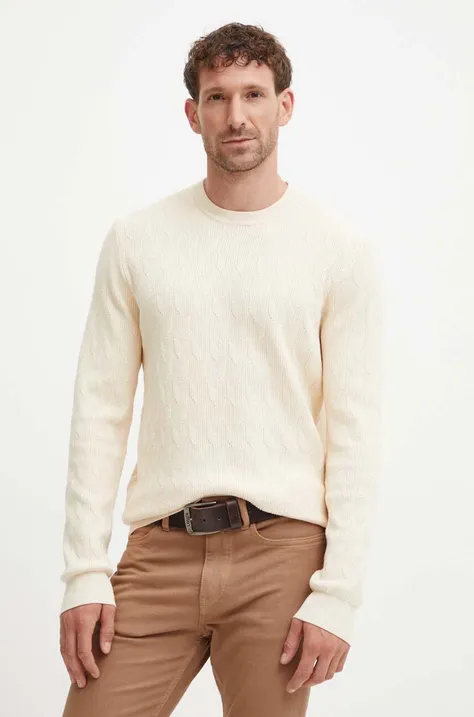 Guess sweter DELROY męski kolor beżowy  M4YR13 Z3FC2
