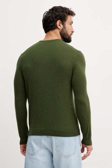 Вовняний светр United Colors of Benetton колір коричневий легкий 1002U1G34