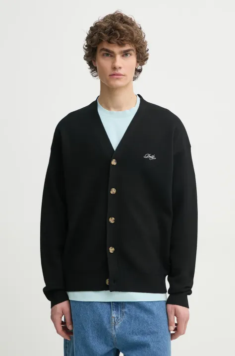 Drôle de Monsieur cardigan in lana Le Cardigan Drôle colore nero PERM-CA123-WO007-BL