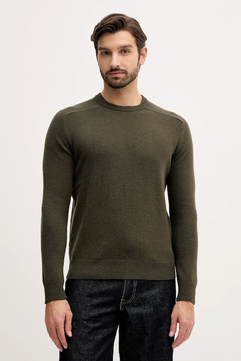 Μάλλινο πουλόβερ United Colors of Benetton ανδρικό, χρώμα: κόκκινο, 1006U108W