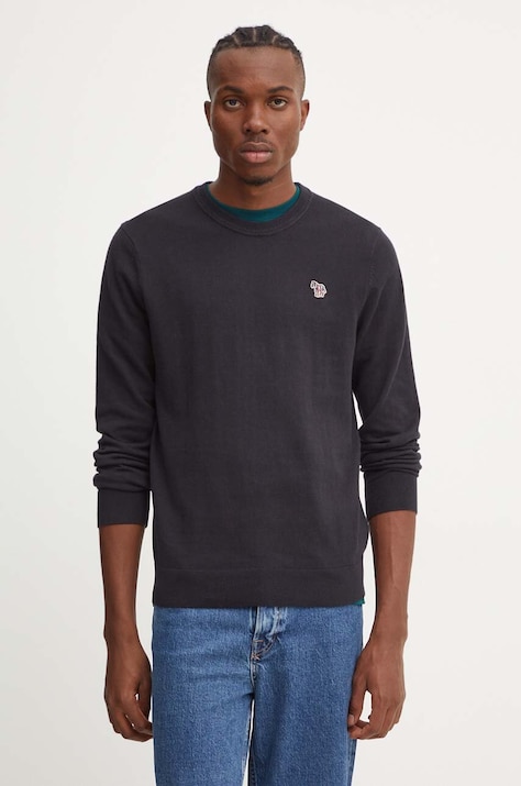 Свитер с примесью шерсти PS Paul Smith мужской цвет чёрный лёгкий M2R.530XZ.N22226