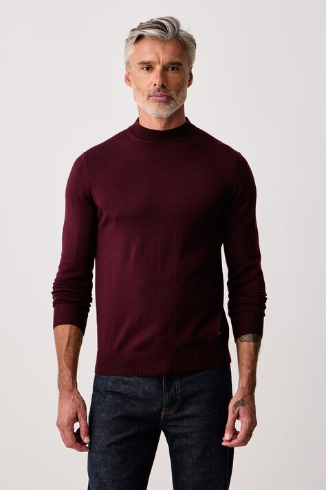 Joop! Sweter męski wełniany bordowy 30032606