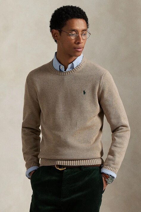 Хлопковый свитер Polo Ralph Lauren лёгкий 710810846