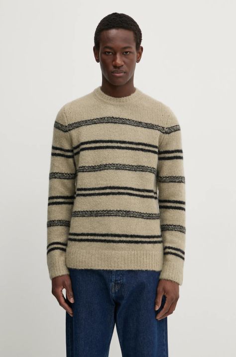 Samsoe Samsoe woolen jumper SAARIN men’s beige color M24300098