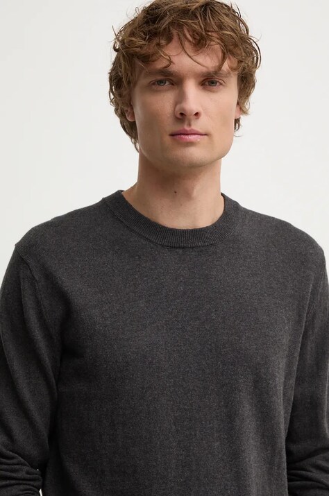 Светр з домішкою вовни Pepe Jeans NEW ANDRE CREW NECK — AW24-SWM0AE, сірий — фото 4
