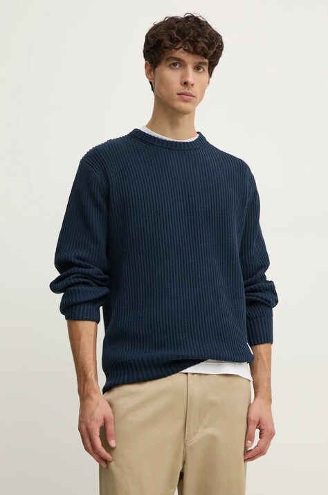 Памучен пуловер Pepe Jeans COLIN CREW NECK в тъмносиньо  PM702478