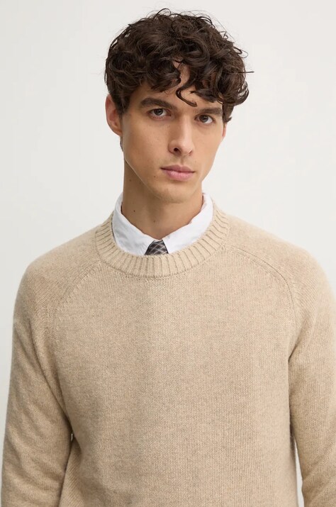 Светр з домішкою вовни Pepe Jeans CRED — AW24-SWM0AL, бежевий — фото 4