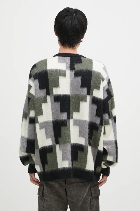 Светр з домішкою мохеру Marcelo Burlon AOP Damier Cross Knit Crew — фото 3