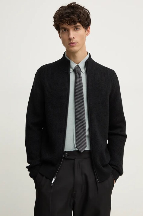 Michael Kors cardigan din lana culoarea negru, CF460D1H4X