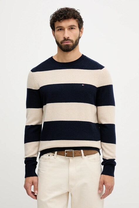 Свитер Tommy Hilfiger цвет чёрный лёгкий MW0MW36535