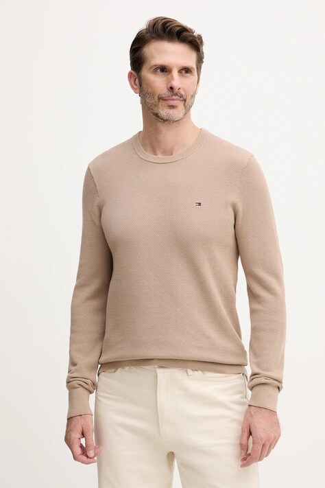 Tommy Hilfiger maglione in cotone colore nero  MW0MW36347