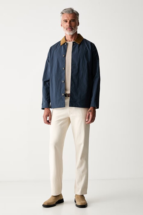 Tommy Hilfiger sweter męski bawełniany beżowy MW0MW36347