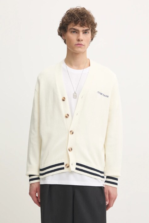 Kardigan Guess Jeans za muškarce, boja: bež, M4BR38 Z3HM1