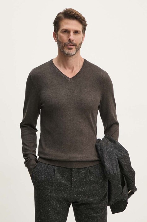 Свитер Lindbergh мужской цвет коричневый лёгкий 30-800140