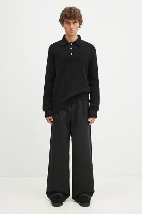 Вовняний светр Norse Projects Rasmus Relaxed Brushed Polo — фото 5