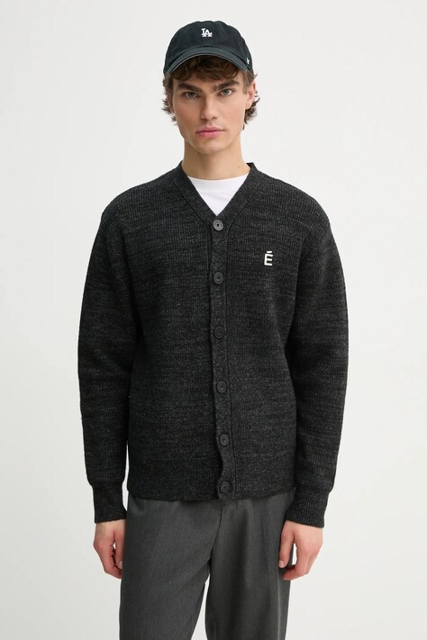 Études Studio kardigan wełniany kolor szary H24MMKNI620