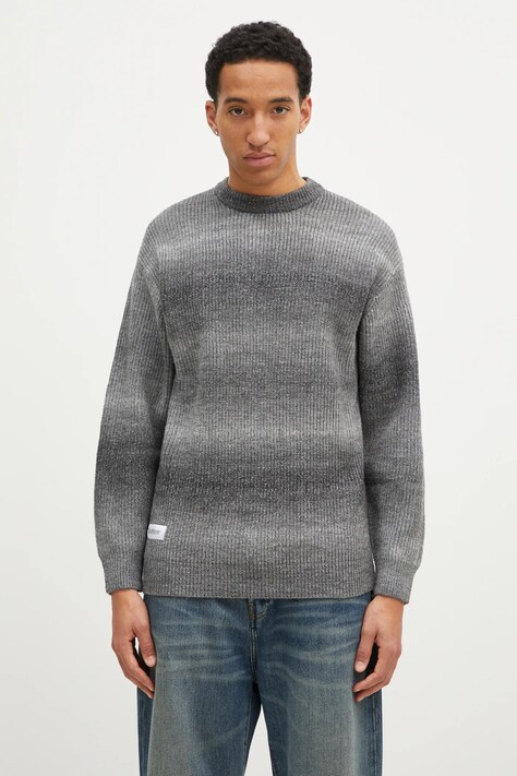 Butter Goods sweter Beams Knit Sweater męski kolor szary  BG243301