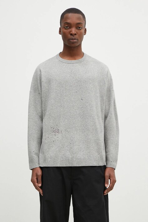 Undercover pulover de lana Knit barbati, culoarea gri, light, UC2D4905