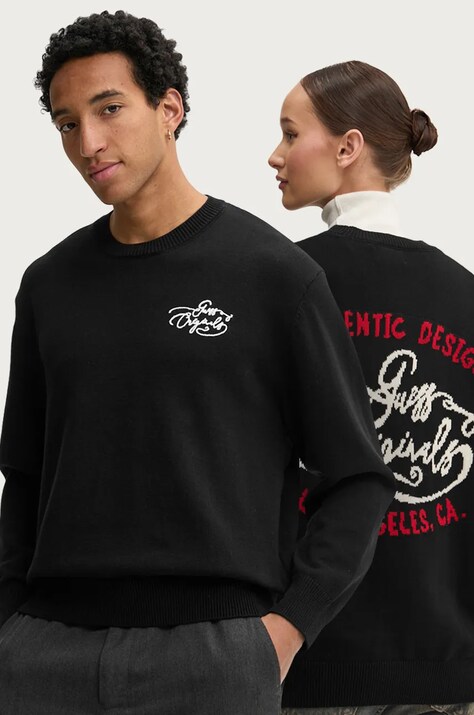 Guess Originals pulover de bumbac culoarea negru, M4BR40 Z34N1