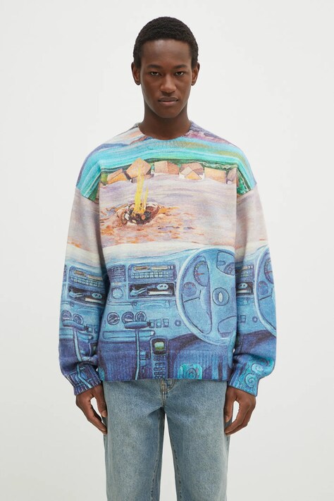 Vuneni pulover JW Anderson Printed Jumper KW1294.YN0373.835