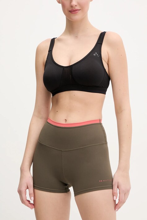 P.E Nation pantaloncini Vita donna colore verde con applicazione 243S432