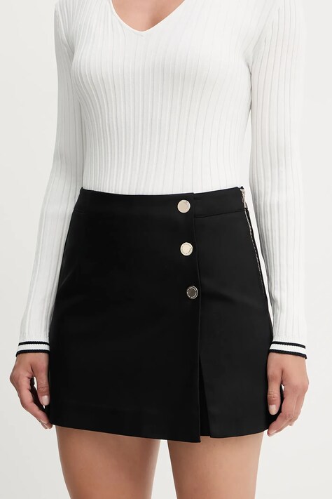 Morgan szorty SHICK damskie kolor czarny wzorzyste high waist SHICK